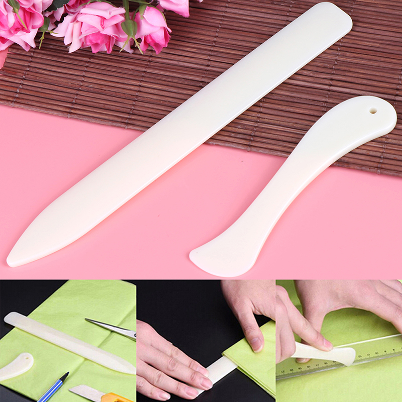 Bone Folder Tool - ชุดเครื่องมือพับกระดาษ 2 ชิ้น/ชุด สำหรับงานหนัง ทำรอยพับ ทำรอยย่น