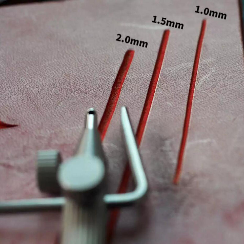 Groover Stitching Tool - ชุดเครื่องมือทำร่องหนัง XIFENG 3-in-1 แบบทำมือ พร้อมหัวเปลี่ยนได้ สำหรับงานเจาะร่องและเย็บหนัง
