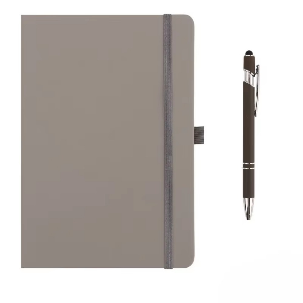 Leather Work Diary Covers - สมุดโน้ตขนาดเล็กพร้อมสายรัดยางยืด ขนาด A6 สำหรับนักเรียน ปกหนัง สมุดบันทึกมีเส้นบรรทัด