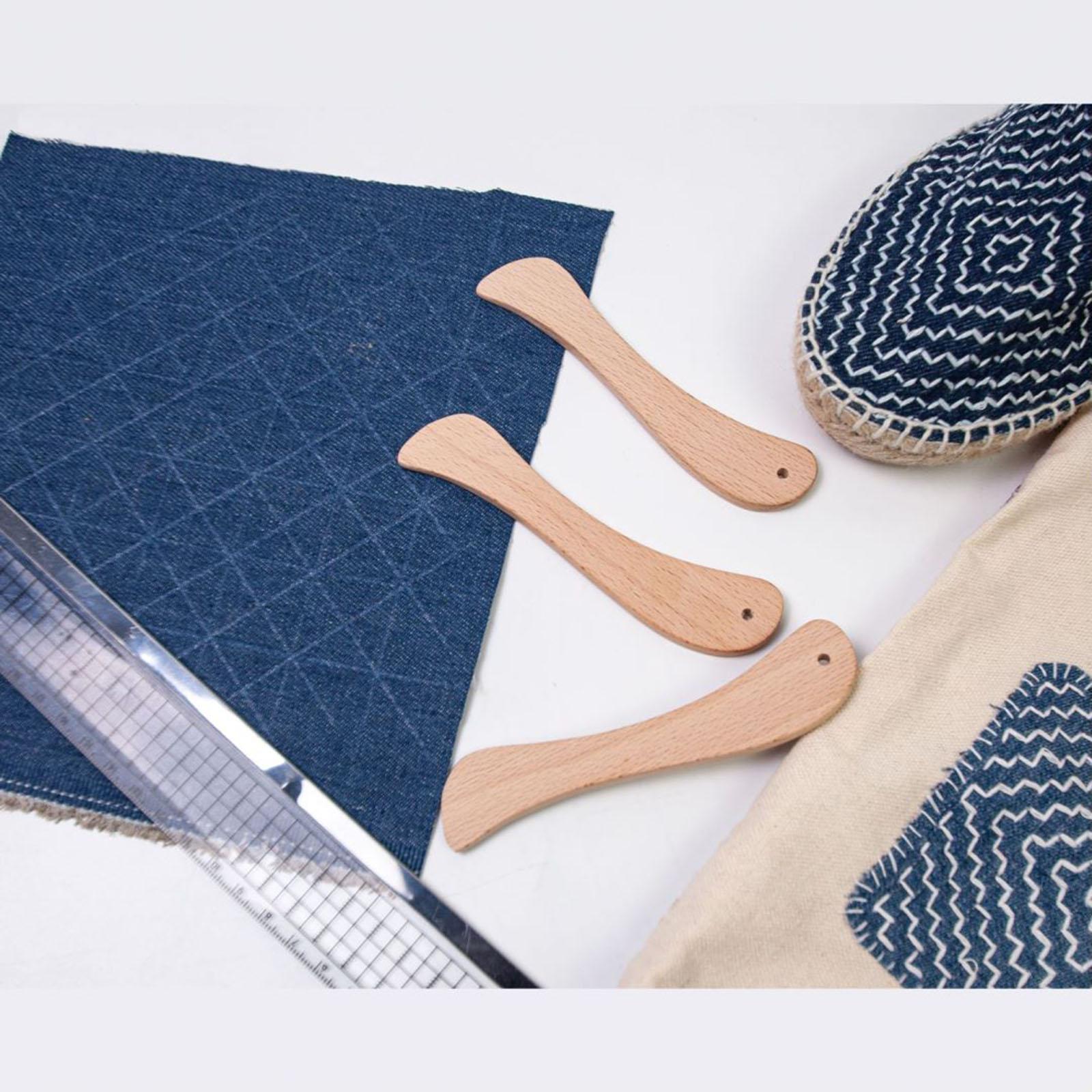 Bone Folder Tool - 2 ชิ้น เครื่องมือพับตะเข็บ ที่พับกระดูก ที่ปรับจุด ที่กดรอยเย็บ