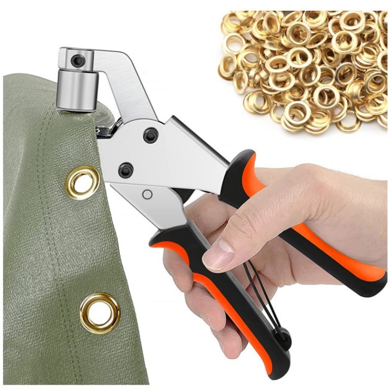 Leatherwork Hand Press - ชุดเครื่องมือ Grommet Grommet Press Punch ชุด