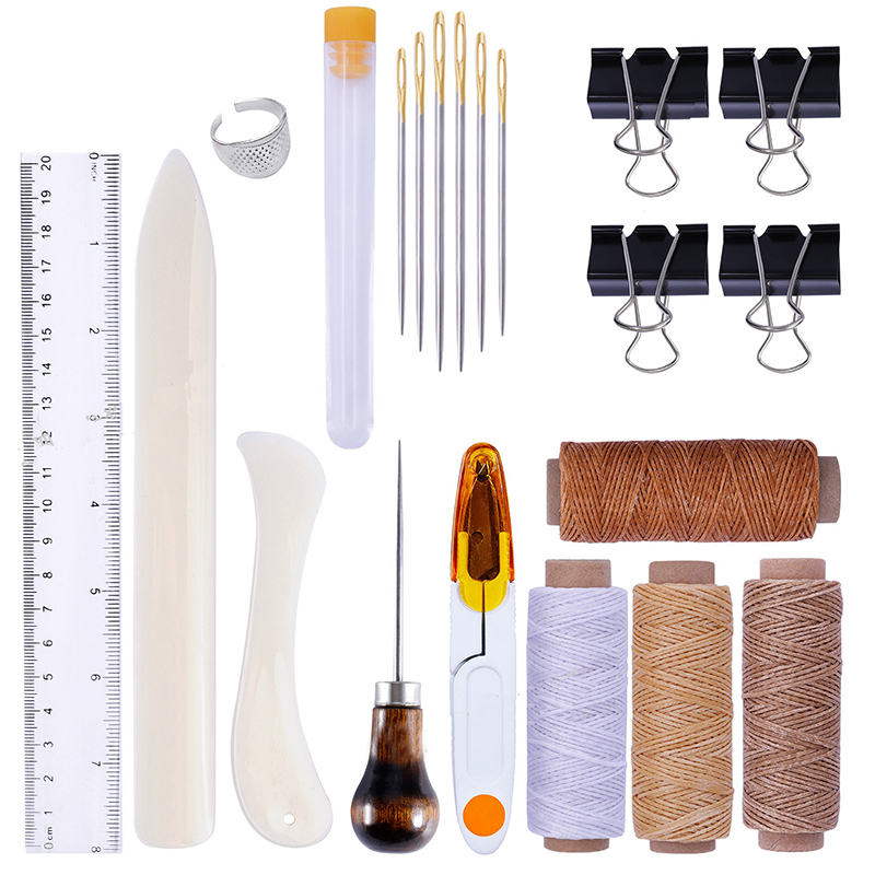 Groover Stitching Tool - ชุดเครื่องมือเย็บหนัง 25 ชิ้น/ชุด สำหรับงานฝีมือหนัง DIY เครื่องมือเย็บมือ