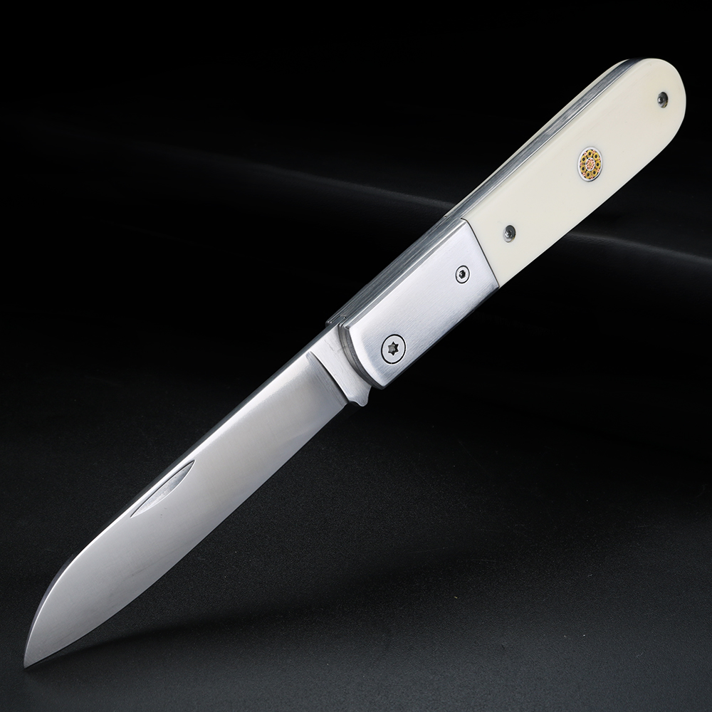 Bone Folder Tool - มีดปอกผลไม้ด้ามจับทำจากกระดูกวัว พกพาสะดวกและพับเก็บได้ ผลิตจากเหล็กกล้าไร้สนิมผสมโครเมียม 5% เหมาะสำหรับใช้ในบ้านและกิจกรรมกลางแจ้ง