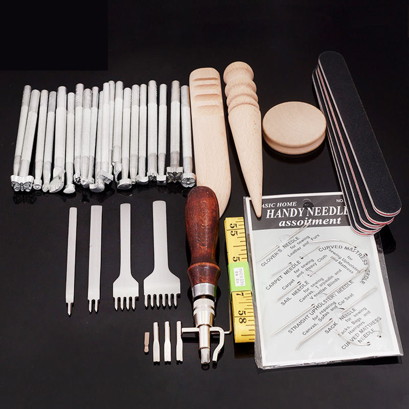 ชุดเครื่องมืองานหนัง 59 ชิ้น ส - Groover Stitching Tool บทวิจารณ์และราคา