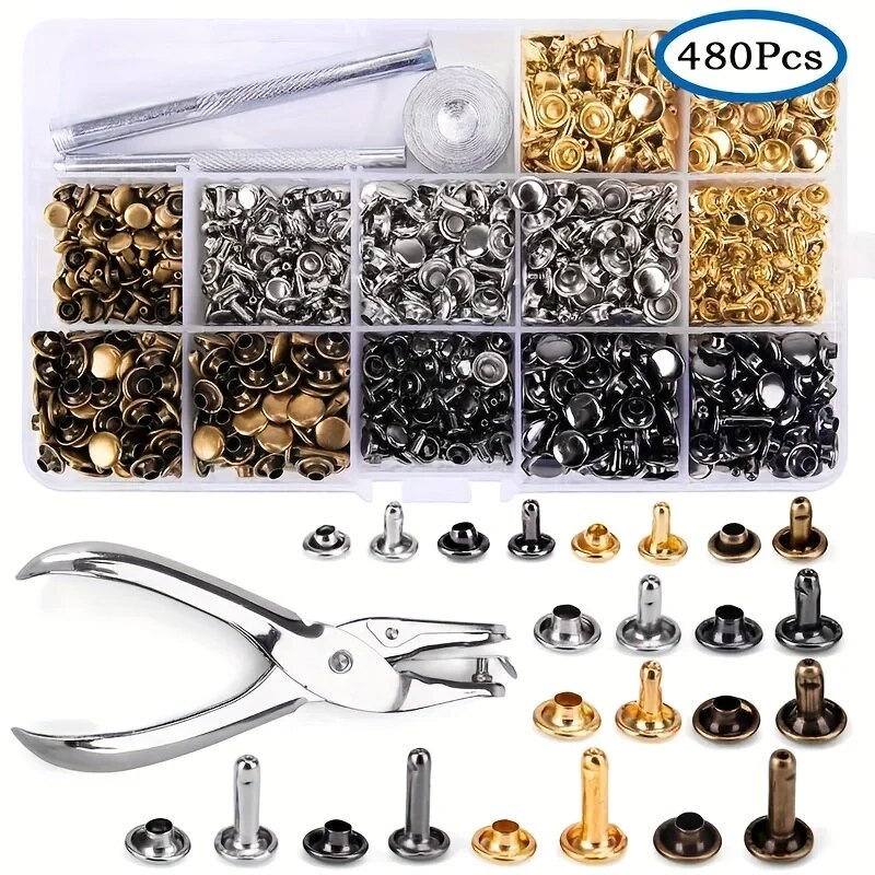 โลหะคู่หมวก Rivets Studs รอบ R - Rivet Setter Tool บทวิจารณ์และราคา