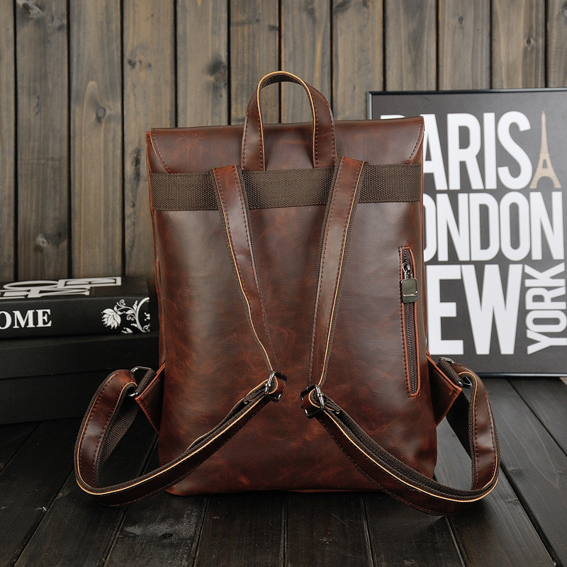 กระเป๋าเป้หนังวินเทจสำหรับผู้ช - Leather Work Rucksack Mens บทวิจารณ์และราคา