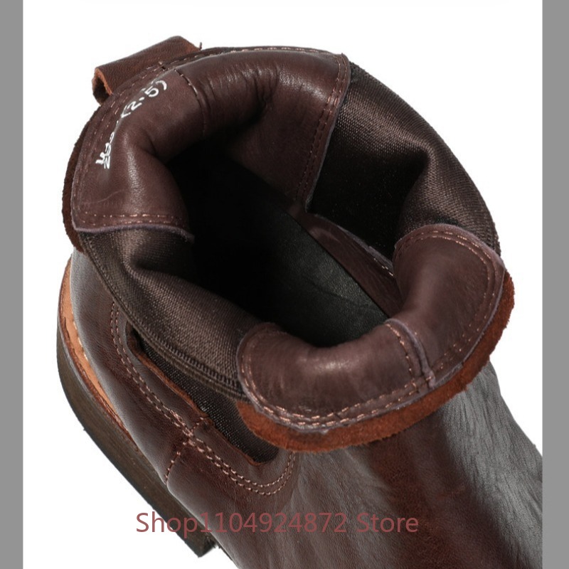 รองเท้าบูทเชลซีสไตล์วินเทจ ทำม - Leatherwork Designs บทวิจารณ์และราคา