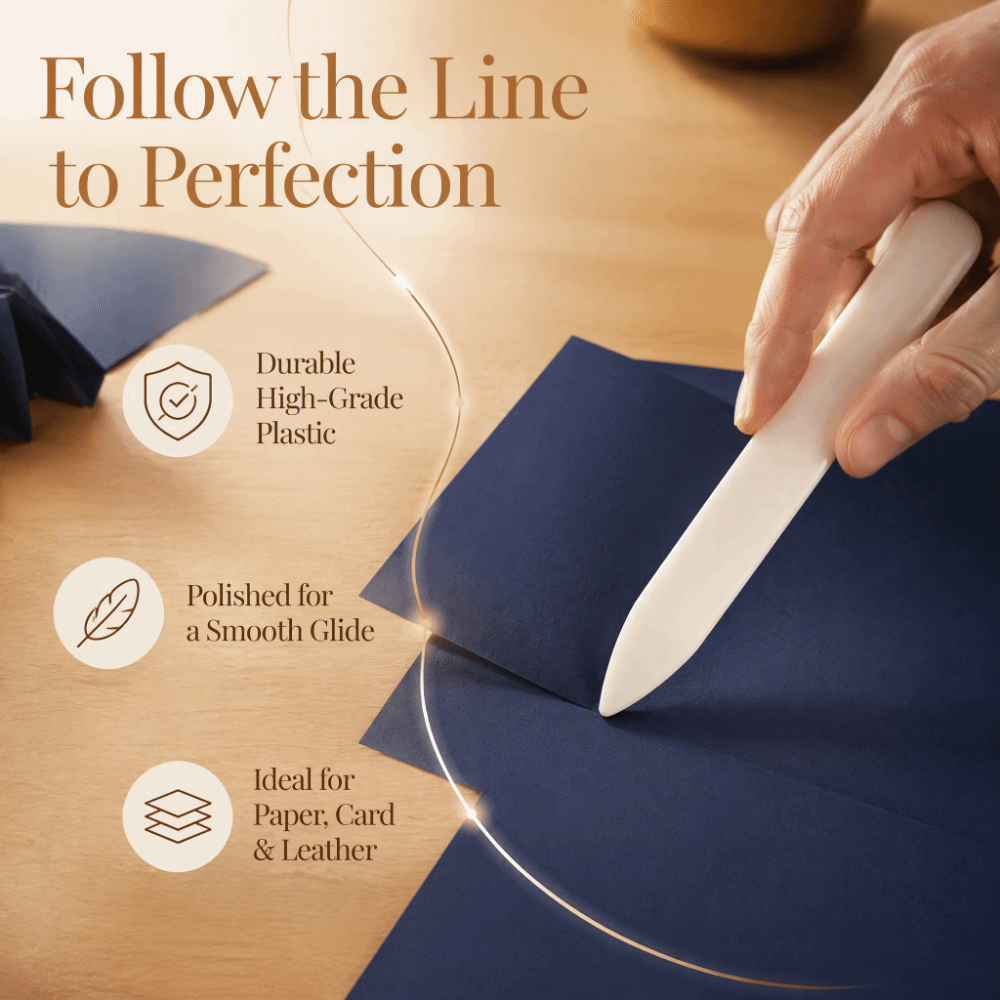เครื่องมือพับขอบหนังแบบยาว 5 ช - Bone Folder Tool บทวิจารณ์และราคา