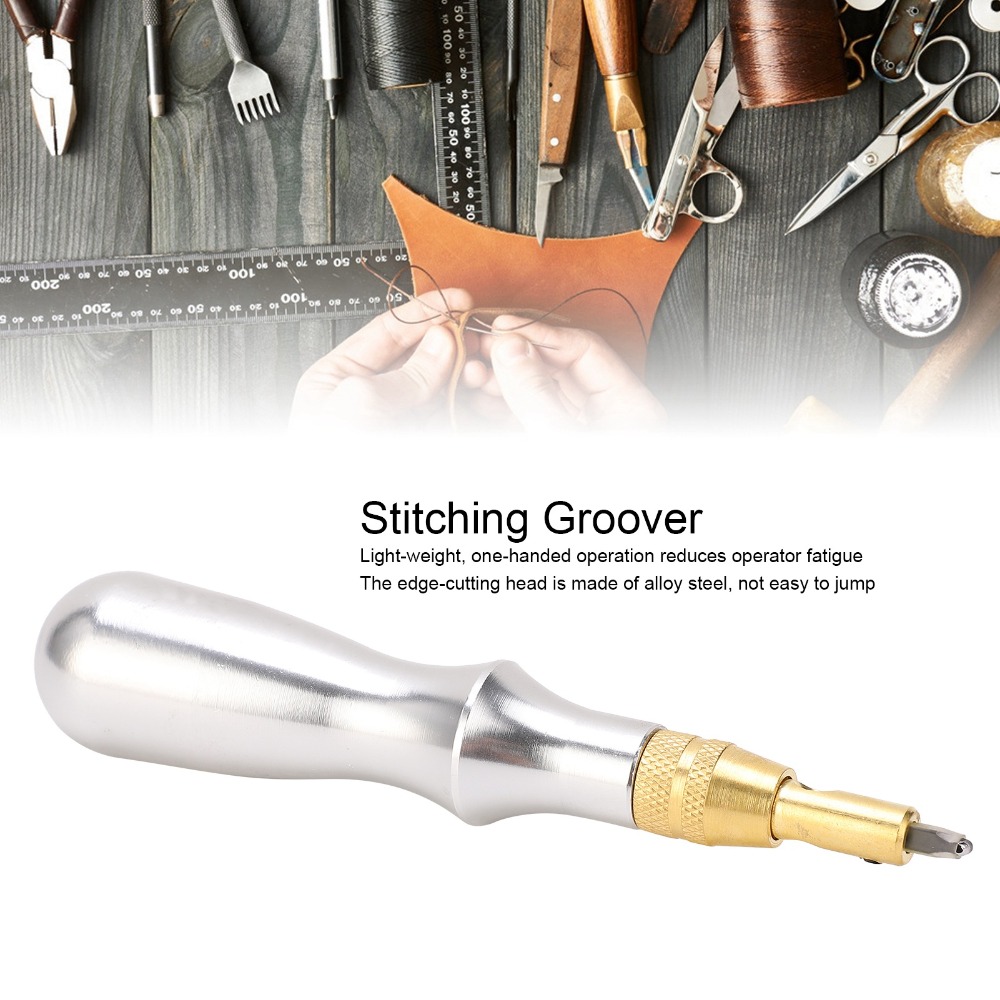ชุดเครื่องมือเซาะร่องหนัง 7 ชิ - Groover Stitching Tool บทวิจารณ์และราคา