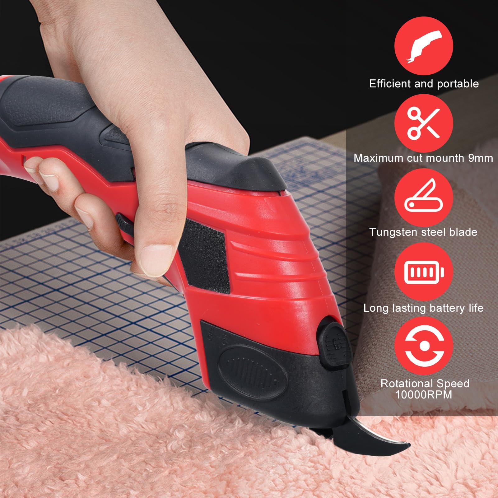 กรรไกรไฟฟ้าไร้สายสำหรับตัดผ้า  - Leatherwork Machine บทวิจารณ์และราคา