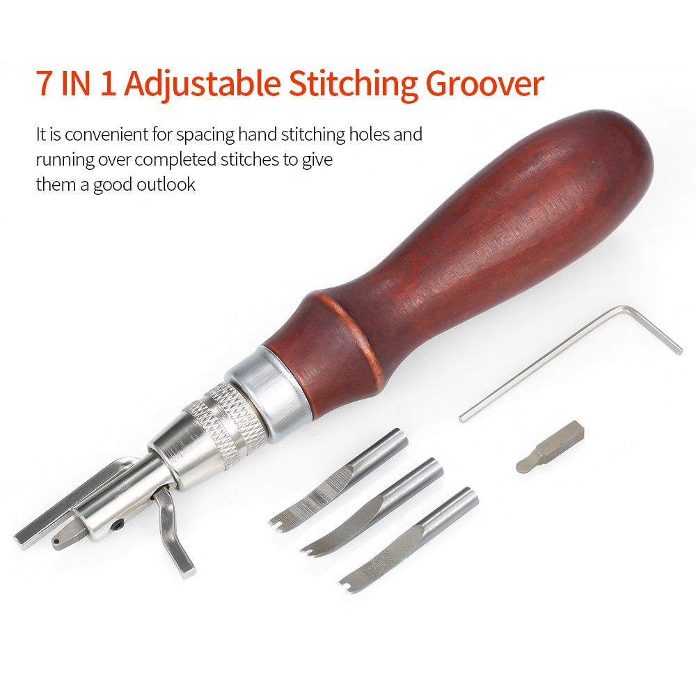 เครื่องมือตัดหนังแบบปรับได้ พร - Groover Stitching Tool บทวิจารณ์และราคา