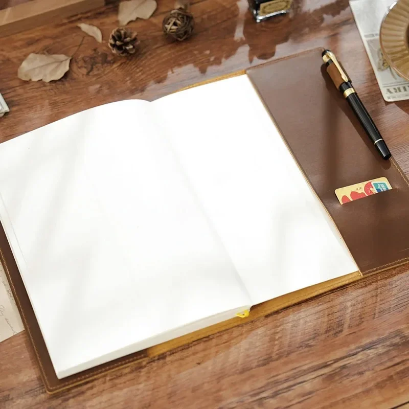 ปกสมุดบันทึกหนังวินเทจใหม่ B5, - Leather Work Diary Covers บทวิจารณ์และราคา