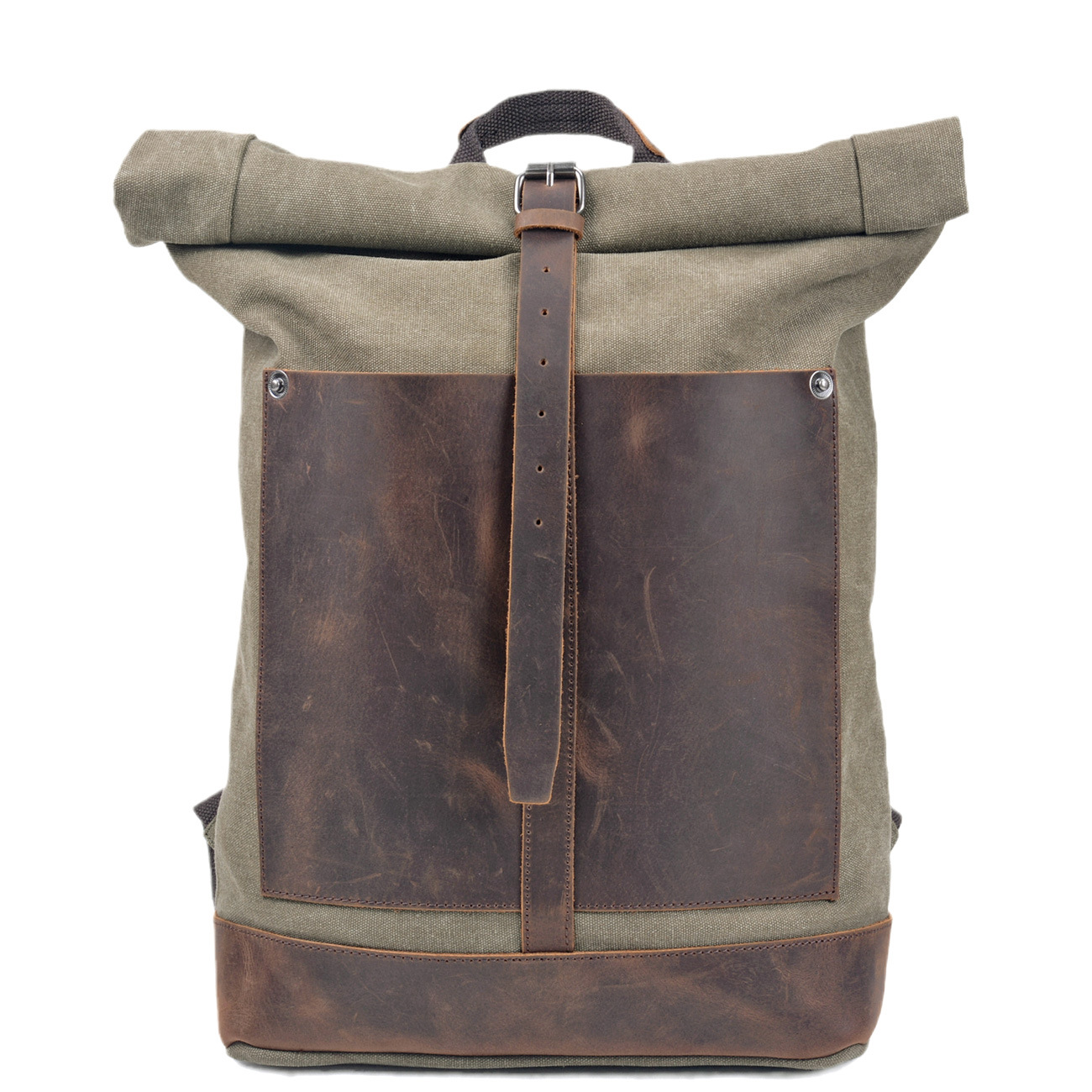 กระเป๋าเป้สะพายหลังผ้าแคนวาสเค - Leather Work Rucksack Mens บทวิจารณ์และราคา